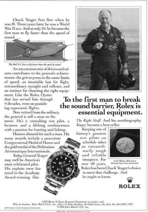 rolex gmt chuck yeager|Lessons In Wristory: The Rolex Watches of Chuck .